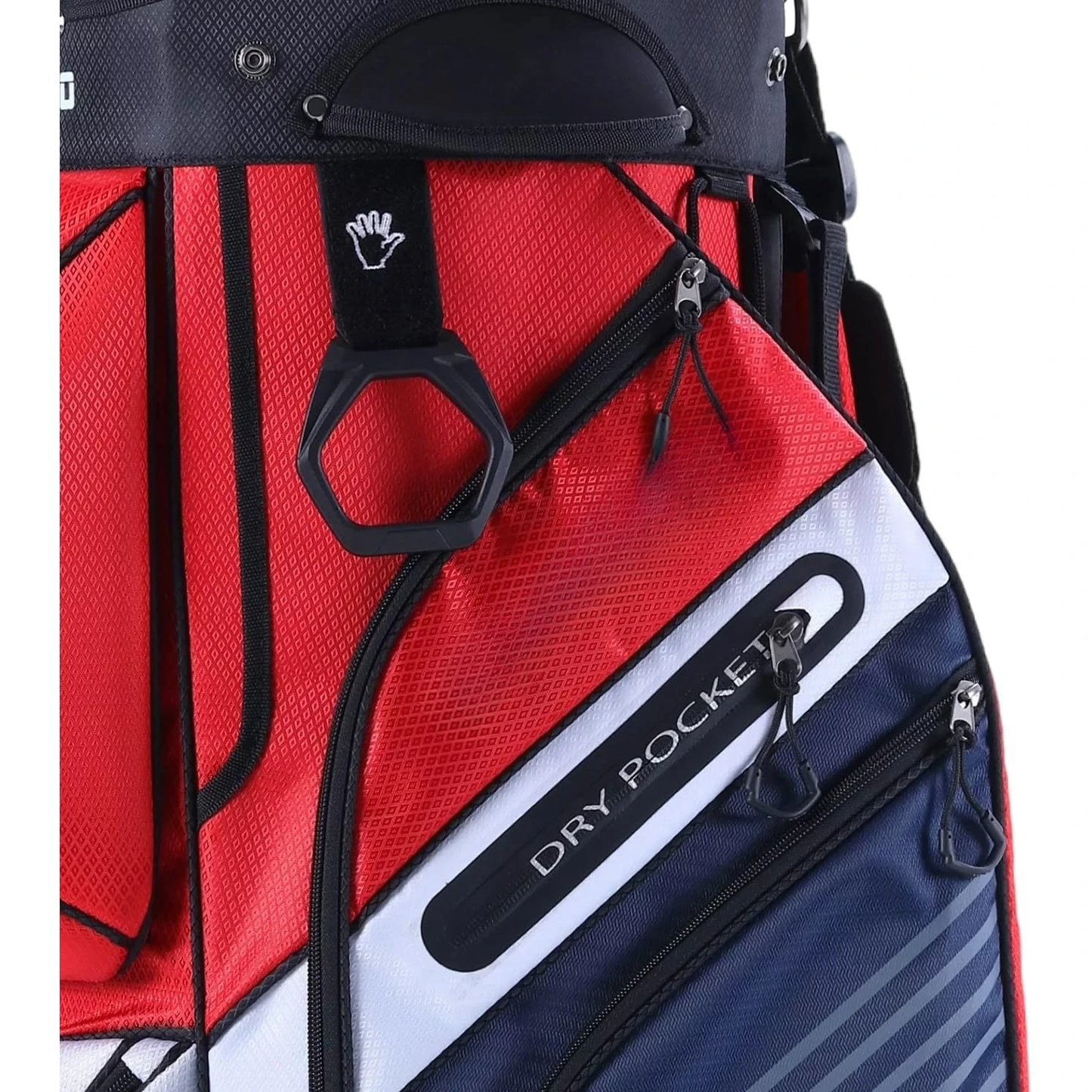 T-Lock Golf Cart Bag with 14 Way Organizer Divider Top, Premium Cart Bag with Handles and Rain Cover for Men