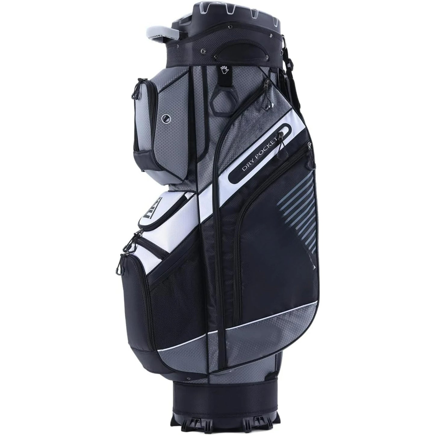 T-Lock Golf Cart Bag with 14 Way Organizer Divider Top, Premium Cart Bag with Handles and Rain Cover for Men
