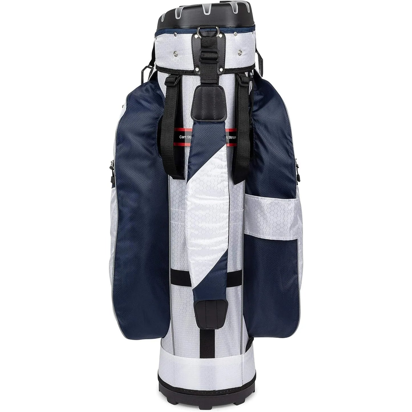 3rdGeneration Club Lock Organizer Golf Cart Bag with 14 Way Anti Rattle Divider Top- Free Snap On Rain Hood-Full Length Dividers