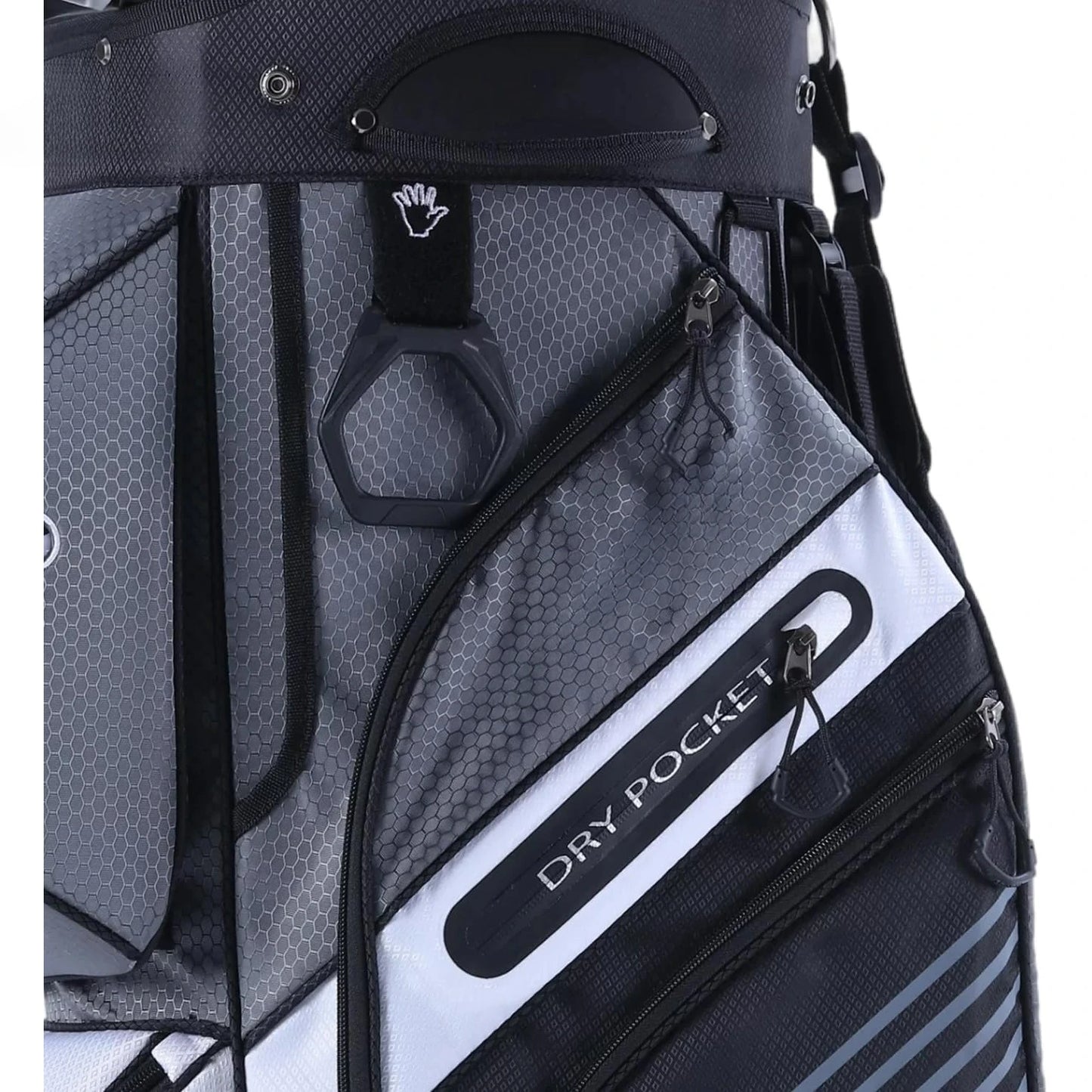 T-Lock Golf Cart Bag with 14 Way Organizer Divider Top, Premium Cart Bag with Handles and Rain Cover for Men