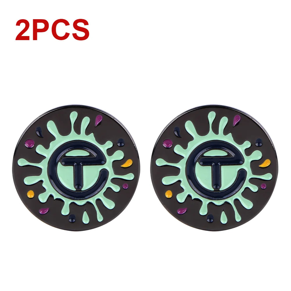 1-5pcs Golf Ball Mark with Golf Hat Clip Metal Golf Marker Portable Golf Ball Position Mark Alignment Ball Mark Golf Accessories