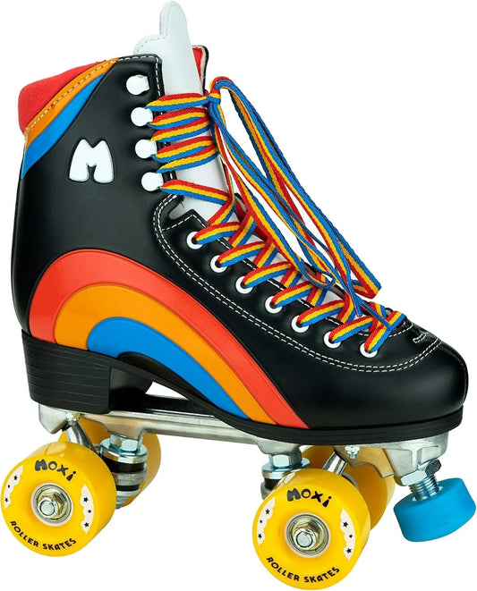 Skates Rainbow Rider Fun and Fashionable Womens Roller Skates Durable Roller Skates Fashionable and Vibrant Design