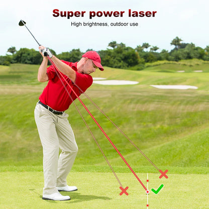 Lasers Golf Swing Practitioner Adjustable Angle Golf Swing Assistant Golf Swing Corrector Golf Training Aid for Most Golf Clubs