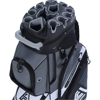 T-Lock Golf Cart Bag with 14 Way Organizer Divider Top, Premium Cart Bag with Handles and Rain Cover for Men