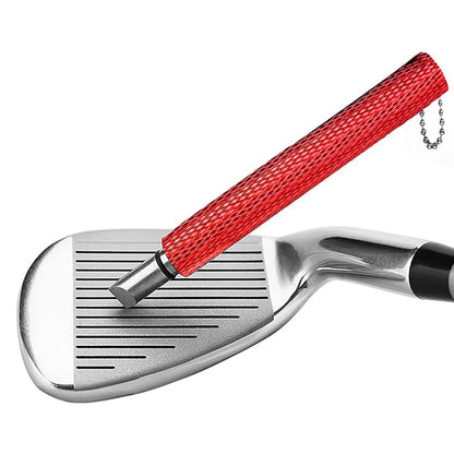 Golf Club Cleaner Stainless Steel Re-Grooving and Cleaning Tool for Re-Grooving Wedges and Irons U and V-Grooves