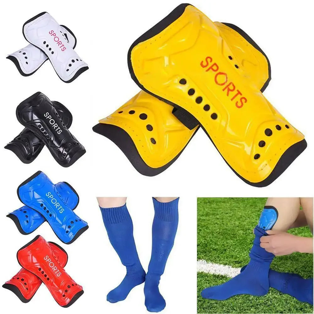 Kids Adults Knee Support Football Shin Pads Sports Leg Protector - Soft Foam Soccer Shin Guards