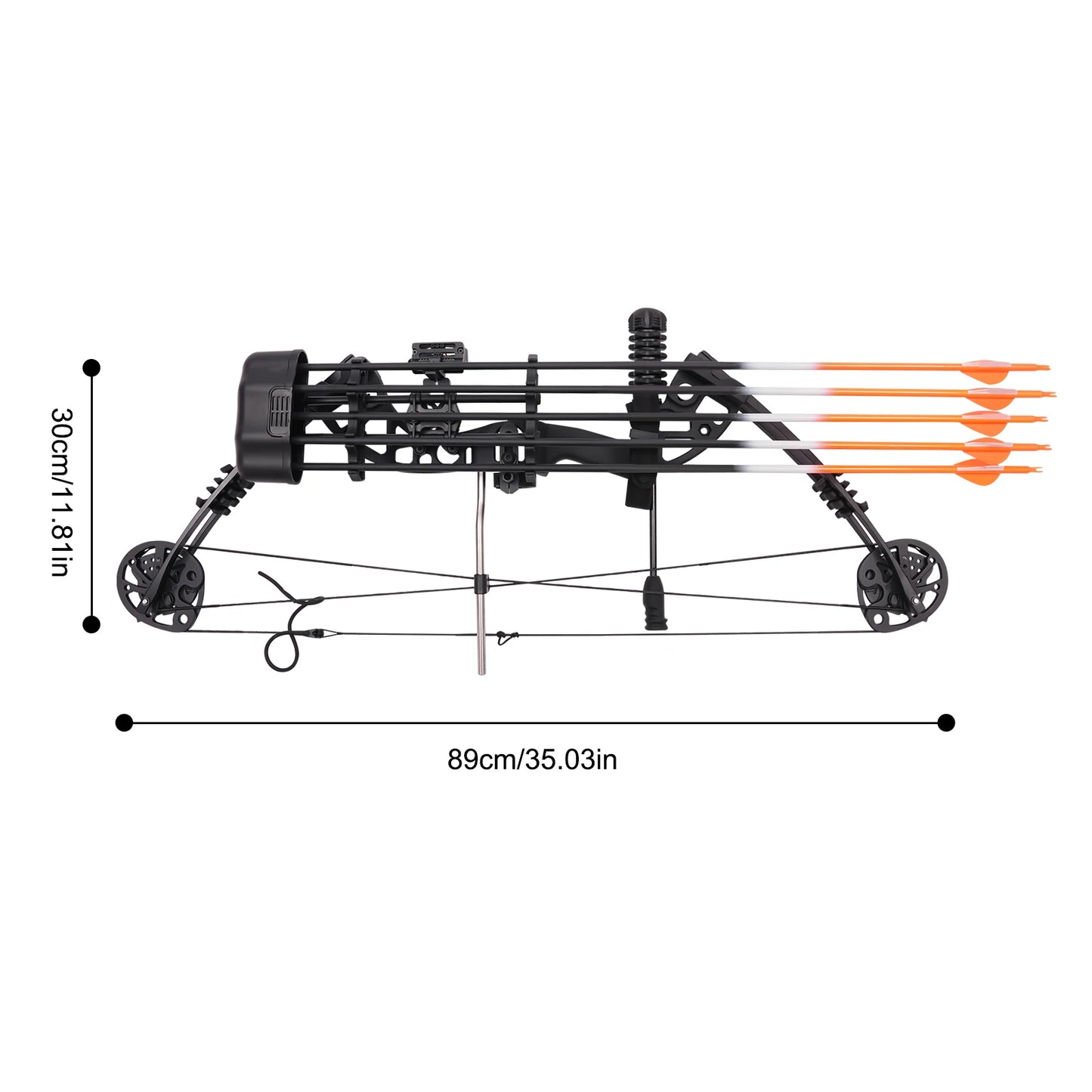 Compound Bow Kit 30~60lbs, Archery Hunting Bow Set with12 arrows and bullseye paper, Right Hand Compound Bow Arrow Set