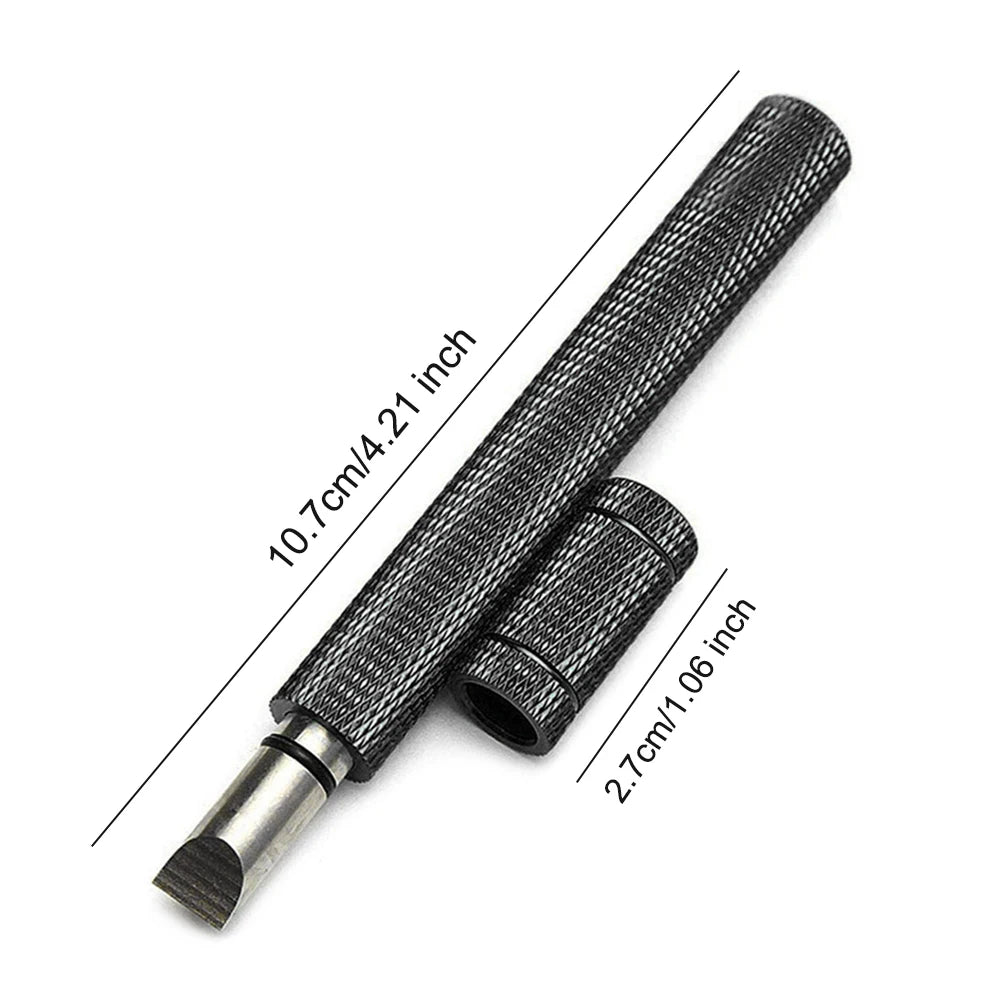 Golf Club Cleaner Stainless Steel Re-Grooving and Cleaning Tool for Re-Grooving Wedges and Irons U and V-Grooves