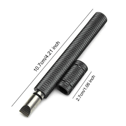 Golf Club Cleaner Stainless Steel Re-Grooving and Cleaning Tool for Re-Grooving Wedges and Irons U and V-Grooves