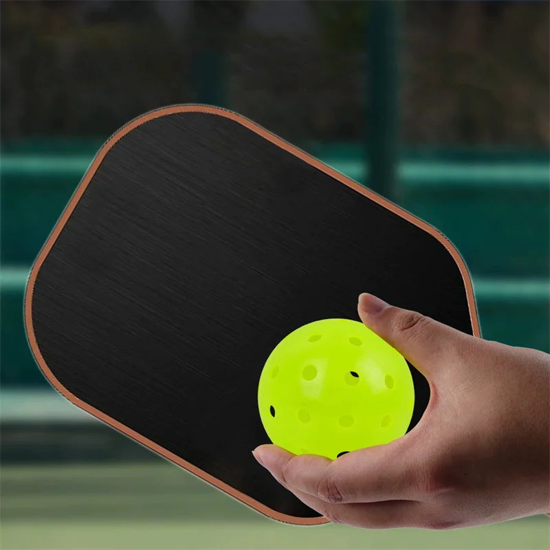 6 Pcs Pcs Set Pickleball 40 Holes 74MM Pickleballs for Entertainment Outdoor Pickle Ball Game Play and Practice Training Ball