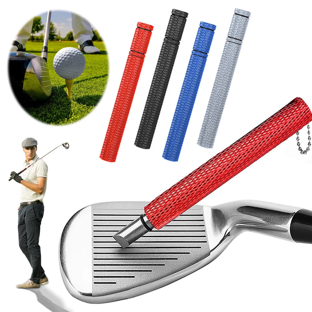 Golf Club Cleaner Stainless Steel Re-Grooving and Cleaning Tool for Re-Grooving Wedges and Irons U and V-Grooves
