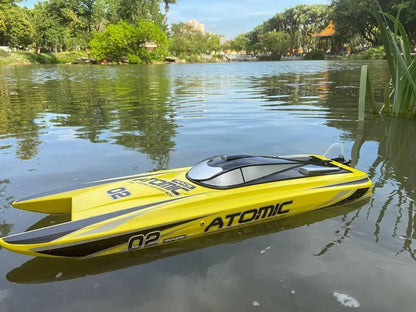 Ready to Run, 27.5" Inches Remote Control Speed Boat S011 Electric RC Boat Top Speed 65KM/H Brushless Motor Excellent Functions