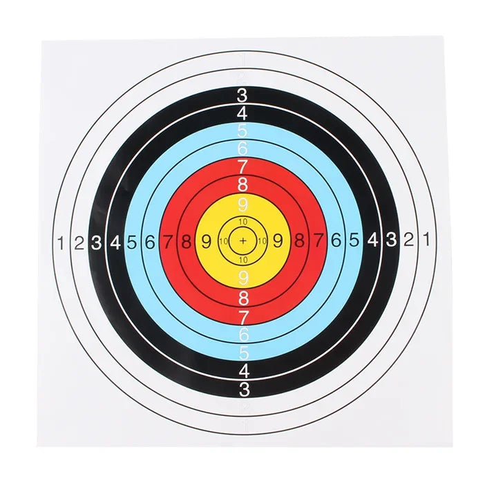 10pcs 40x40cm Archery Targets Paper - Practice Training Bow Arrow Darts - Hunting Shoot Accessories