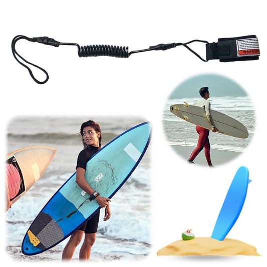 Surfing Stand UP Paddle Board Ankle Leash Practical Surfboard Raft Kayak Rope Elastic Surfboard Safety Foot Rope Accessories