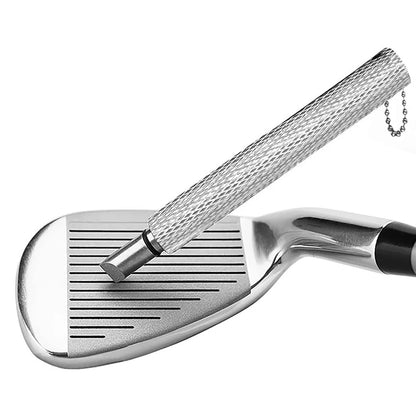 Golf Club Cleaner Stainless Steel Re-Grooving and Cleaning Tool for Re-Grooving Wedges and Irons U and V-Grooves