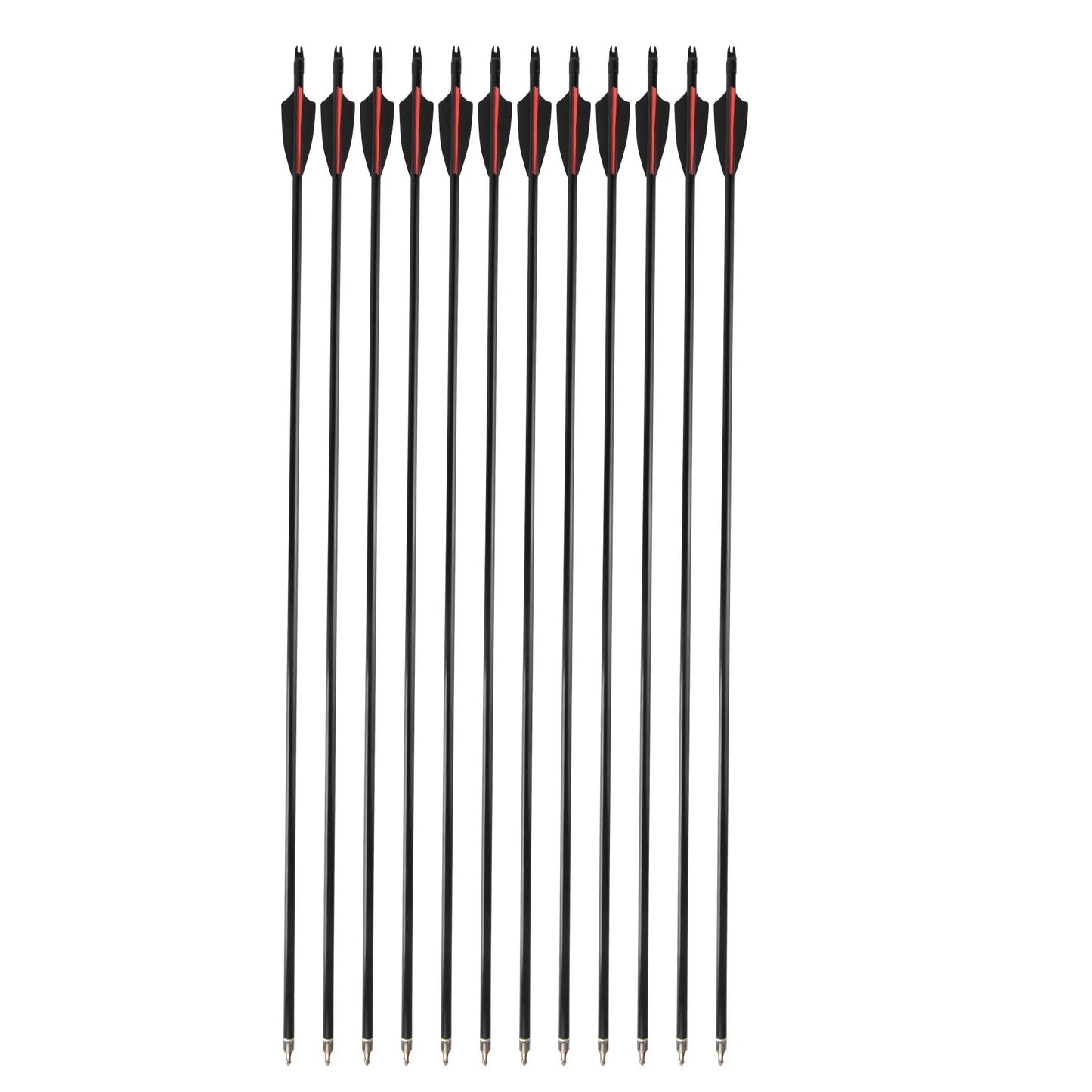 30" Fiberglass Arrows Spine 500 Diameter 8mm for 40-50lbs Recurve Bow Shooting Hunting Archery